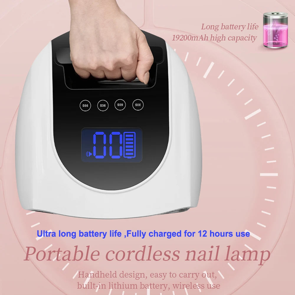 Nail Lamp with Mirror