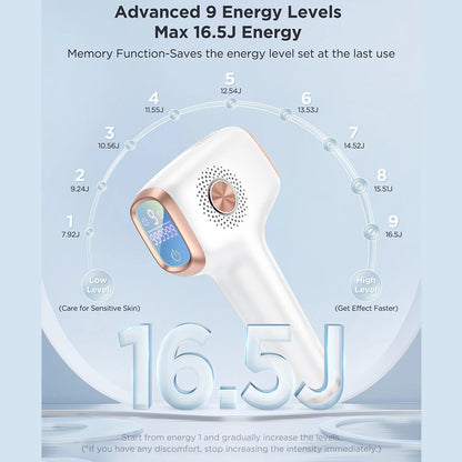 IPL Hair Removal with Ice Cooling Care Function
