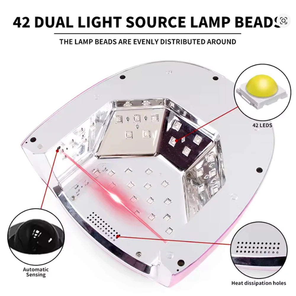 Nail Lamp with Mirror