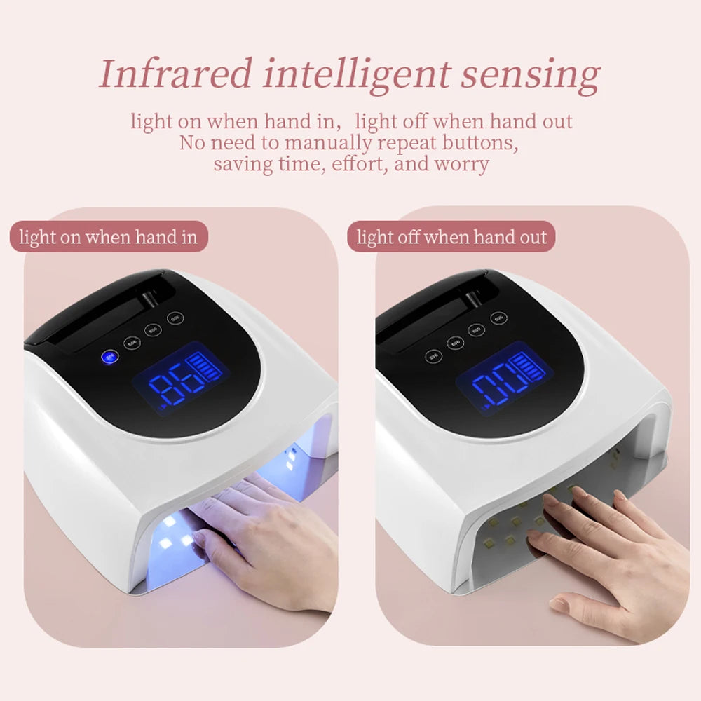 Nail Lamp with Mirror