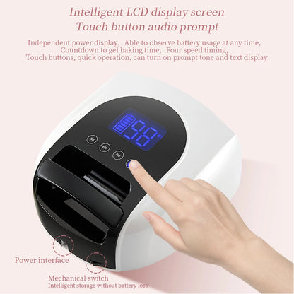 Nail Lamp with Mirror
